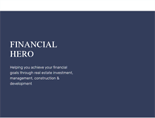 Tablet Screenshot of financialhero.com